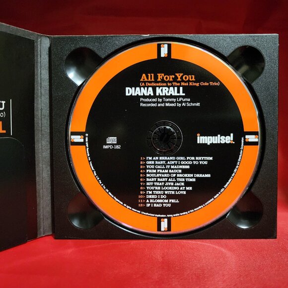 Diana Krall – All For You (A Dedication To The Nat King Cole Trio) (1996) CD - Picture 3 of 4